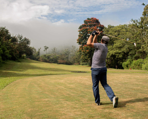 Austin golfer practicing after PGA certified instruction session