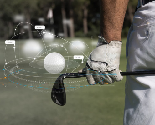 PGA coach providing golf swing speed training with data feedback in Austin TX