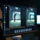 Technical coaching video review during a golf swing analysis in Austin Tx